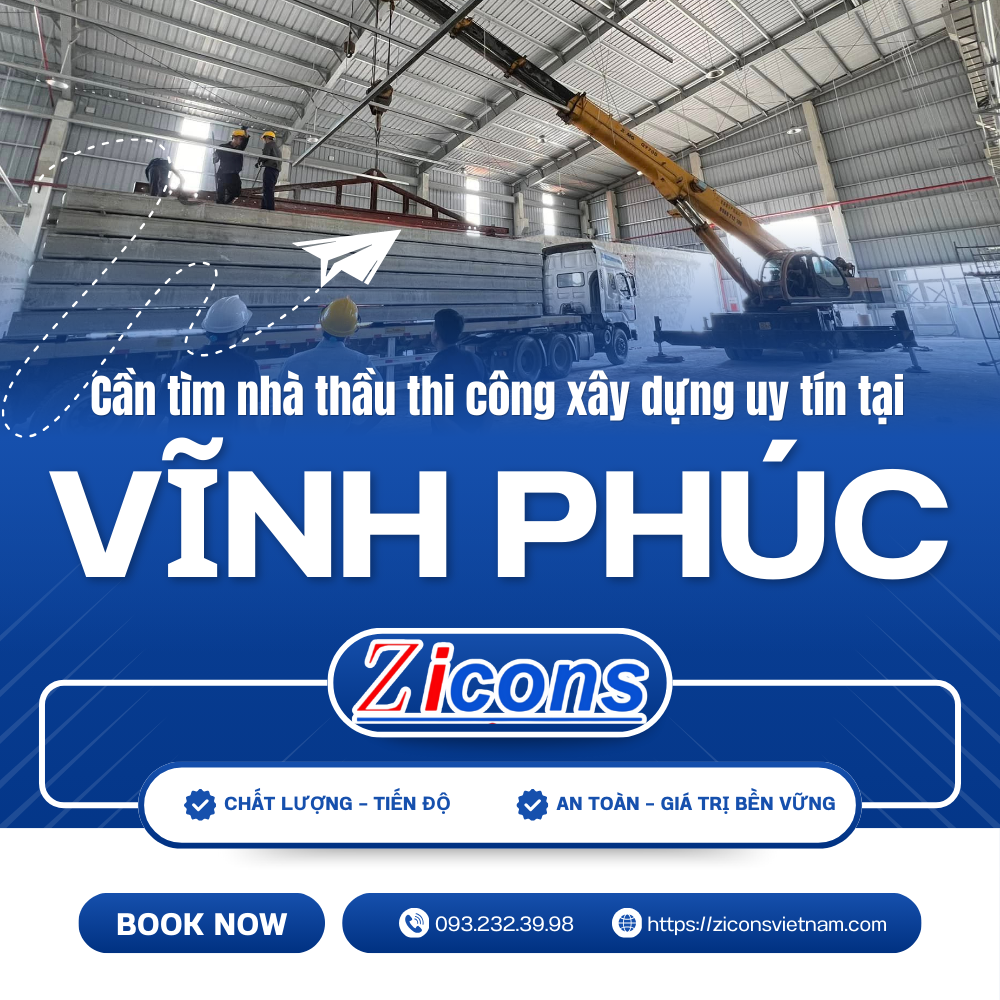 Cần tìm nhà thầu thi công xây dựng uy tín tại Vĩnh Phúc?